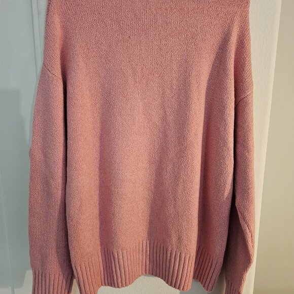 Brand New Francesca's Bow Dog Graphic Pullover Sweater in pink Women Large - Picture 3 of 5